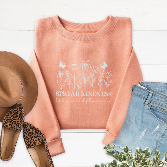 Embroidered Spread Kindness Sweatshirt