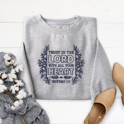 Embroidered Trust in the Lord Sweatshirt
