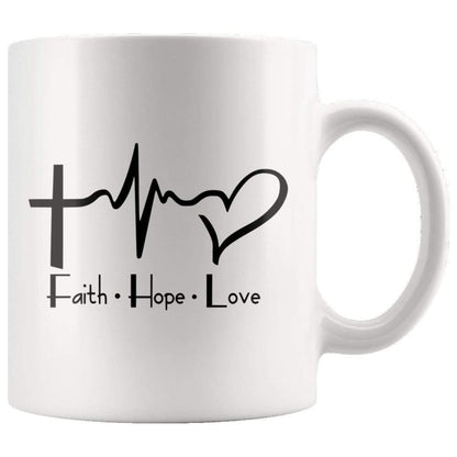 Faith Hope Love Mug 11oz