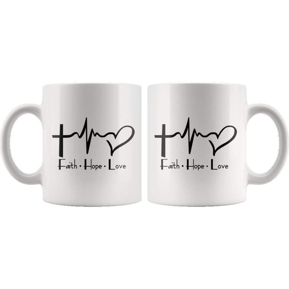Faith Hope Love Mug 11oz