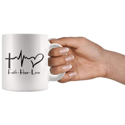 Faith Hope Love Mug 11oz
