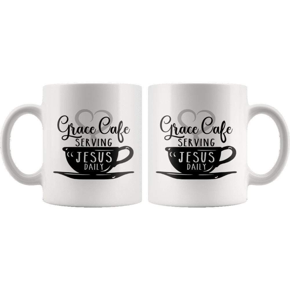 Grace Cafe Serving Jesus Daily Mug 11oz