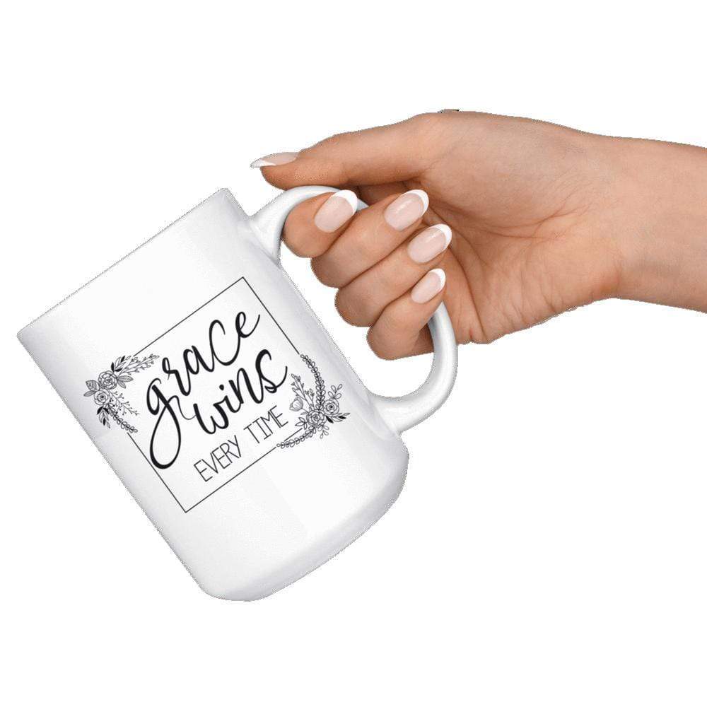 Grace Wins Everytime Mug 15oz