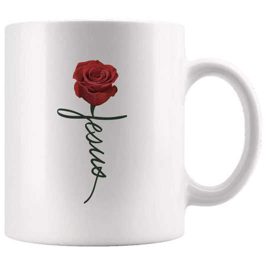 Jesus Rose Mug 11oz