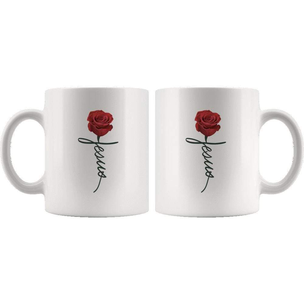 Jesus Rose Mug 11oz