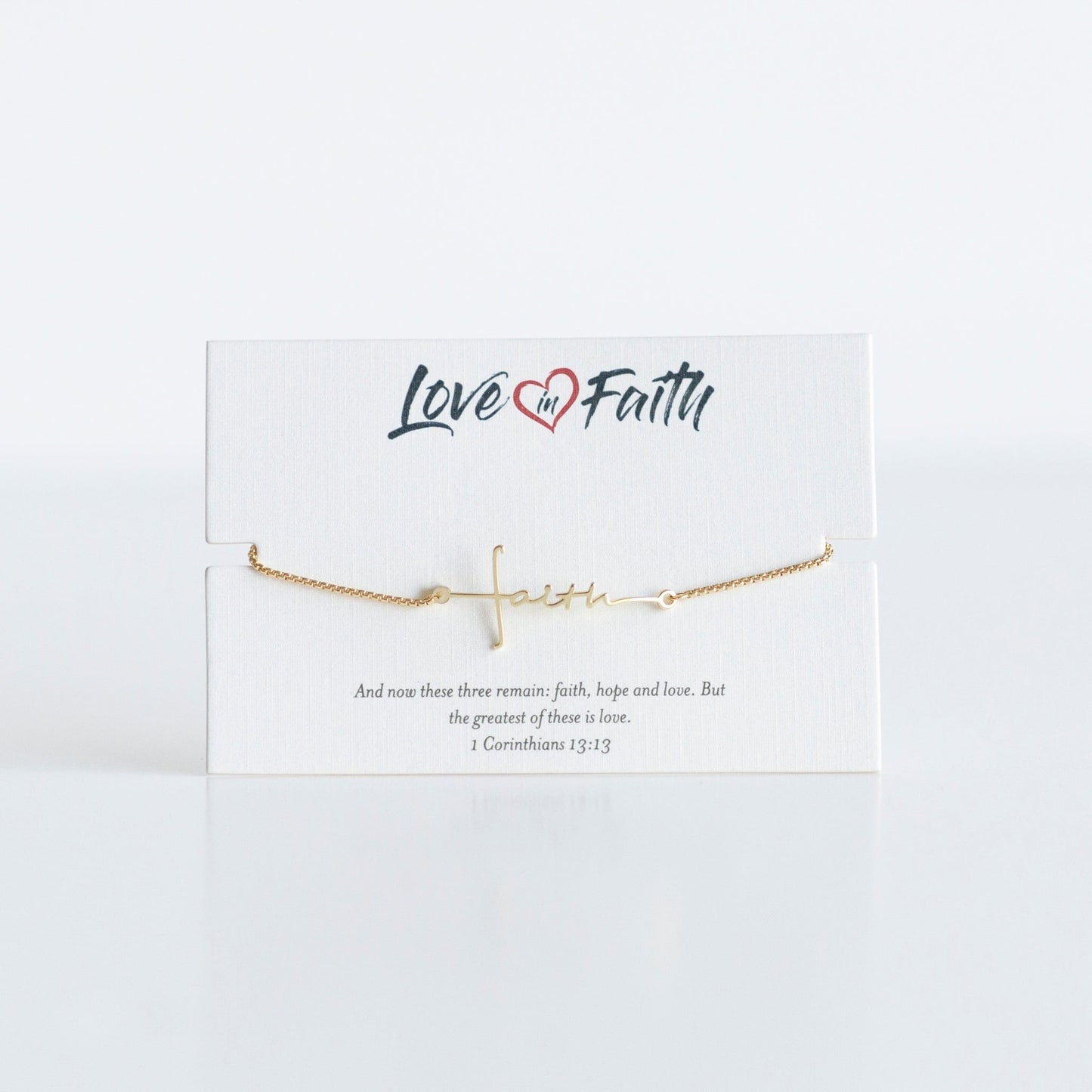 Faith Cross Slider Bracelet