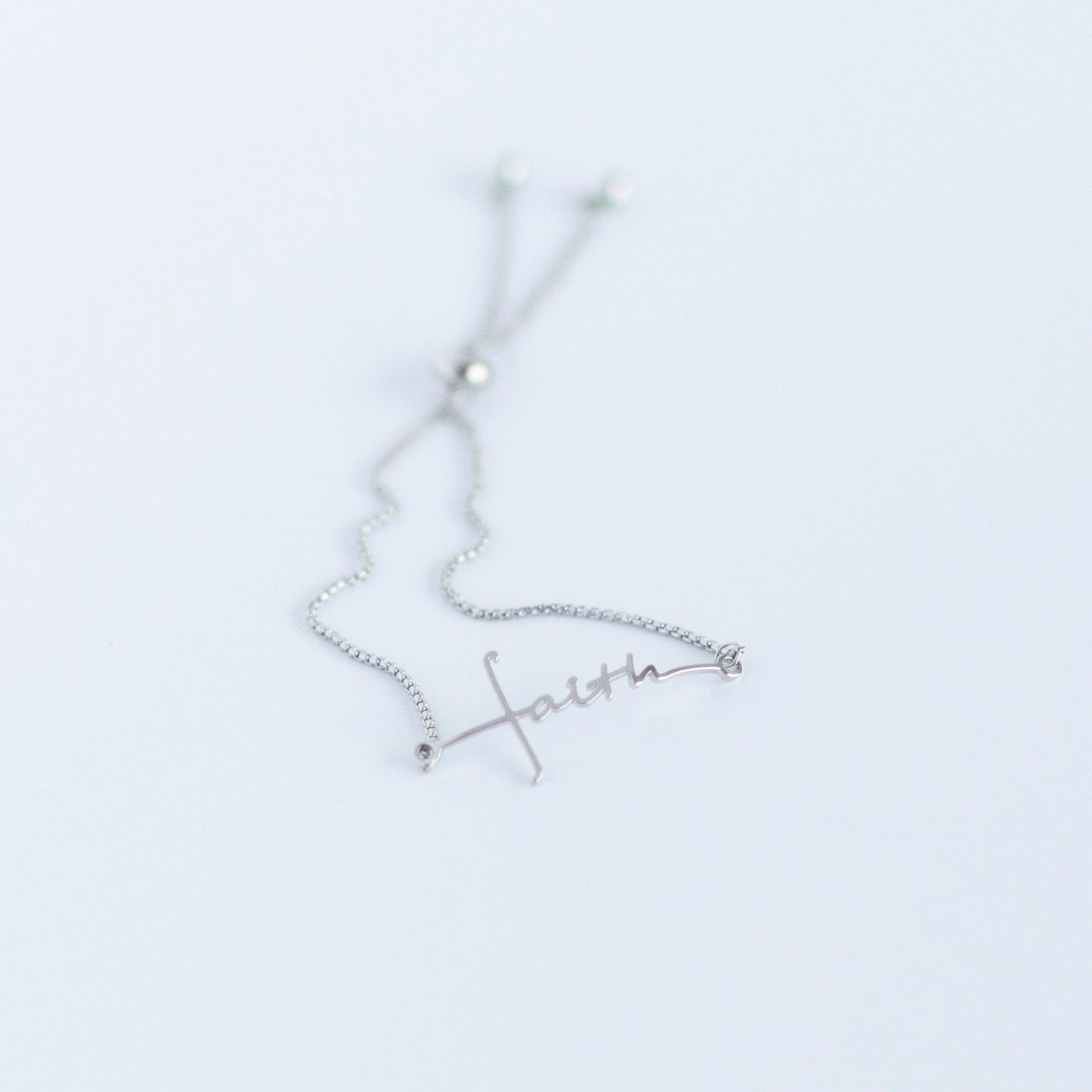 Faith Cross Slider Bracelets