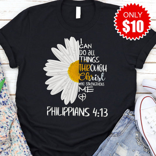 I Can Do All Things Daisy Tee - 10