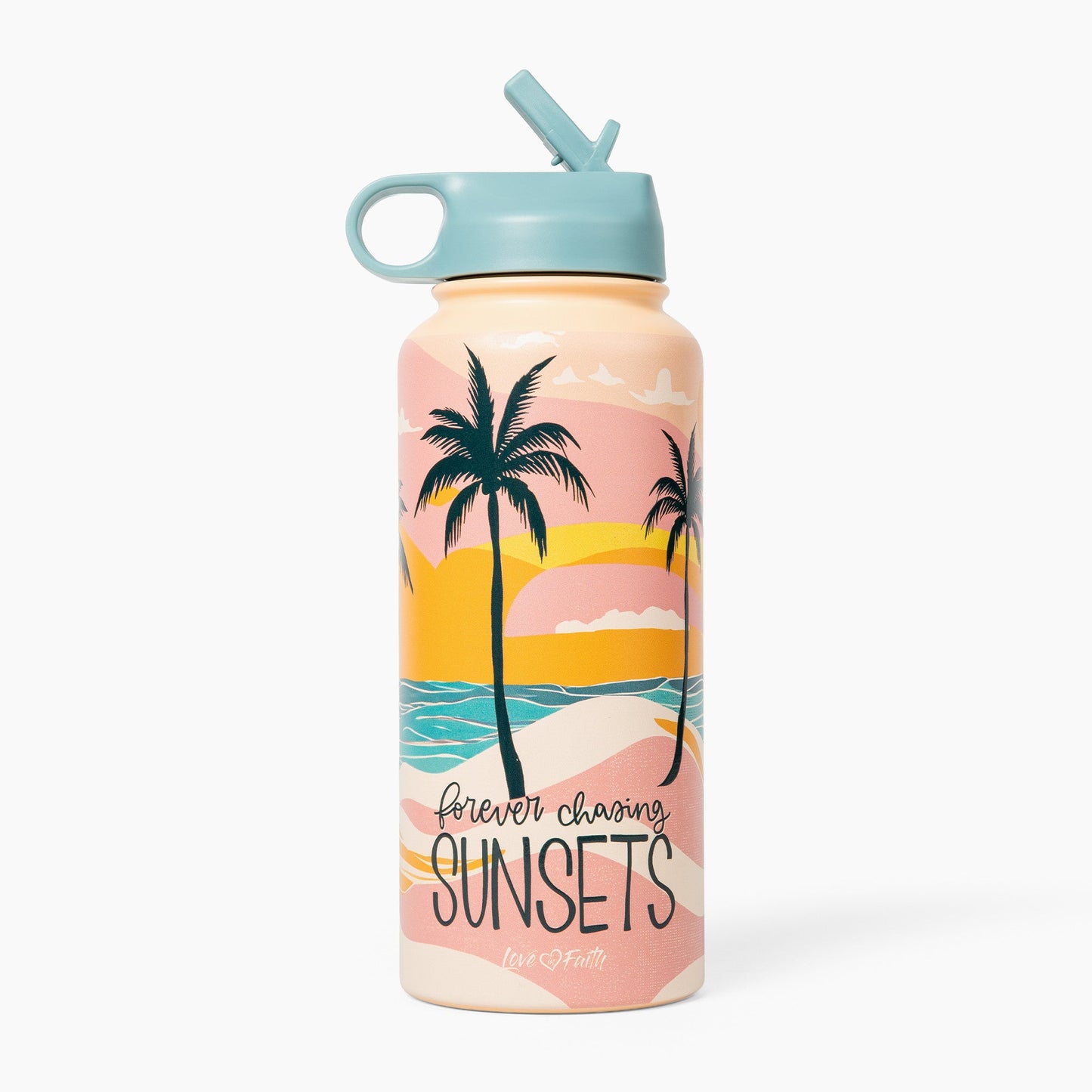 Forever Chasing Sunsets Stainless Steel 32 oz Bottle