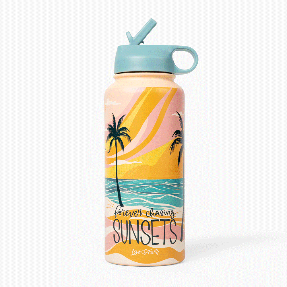Faith Hope Love Stainless Steel 32 oz Bottle