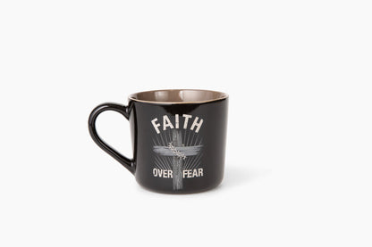 Faith Over Fear Ceramic 15 oz Mug With Handle
