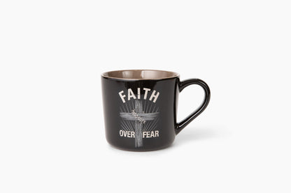 Faith Over Fear Ceramic 15 oz Mug With Handle